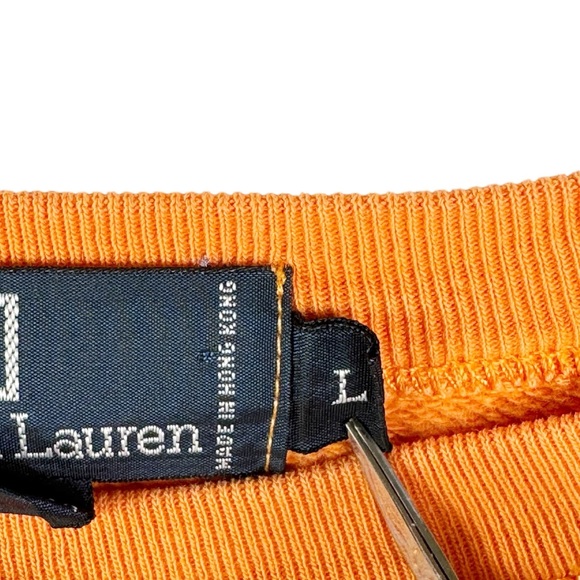 Vintage 90’s Polo Ralph Lauren RL Phys Ed Short Sleeve Sweatshirt Men’s Large - Picture 7 of 11